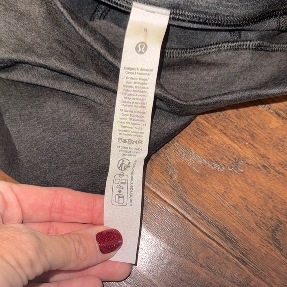 Lululemon Soft Sueded split hem HR mini flare heathered Black Leggings - Picture 5 of 6